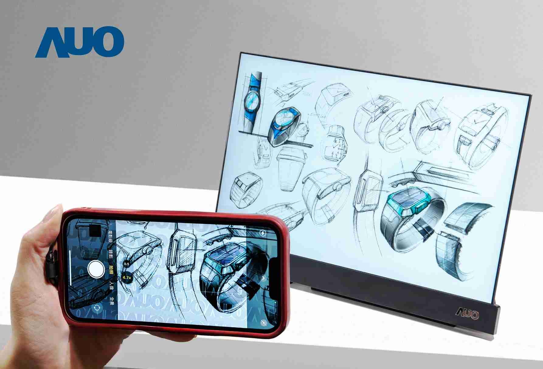 巨星国际16吋防窥显示器，，采用人眼无法察觉、、相机拍摄时才显现的隐藏式水印技术，，，，未来可结合AI镜头侦测周围环境，，实时开启或关闭水印，，大幅提升在公共场域使用显示器的安全性